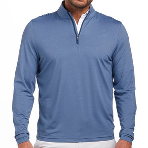 Holderness & Bourne - The Bell Pullover: Heathered Aberdeen Blue