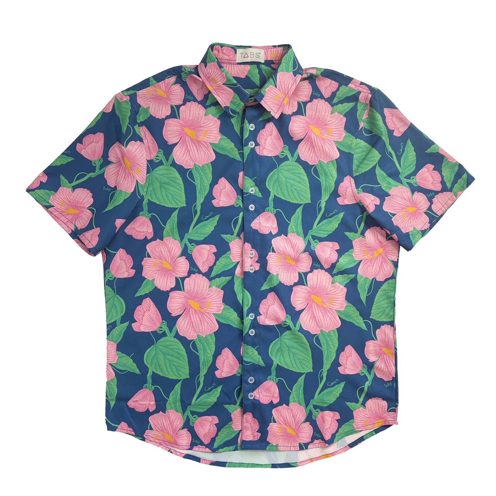 playing pool with hibiscus print