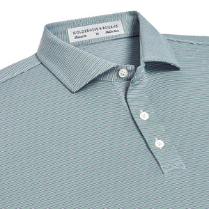 Holderness & Bourne - The Nixon Shirt: Sage/Navy/White