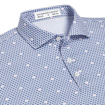 BDA Holderness & Bourne - The Elgin Shirt: Aberdeen Blue/Scotch Pink/White