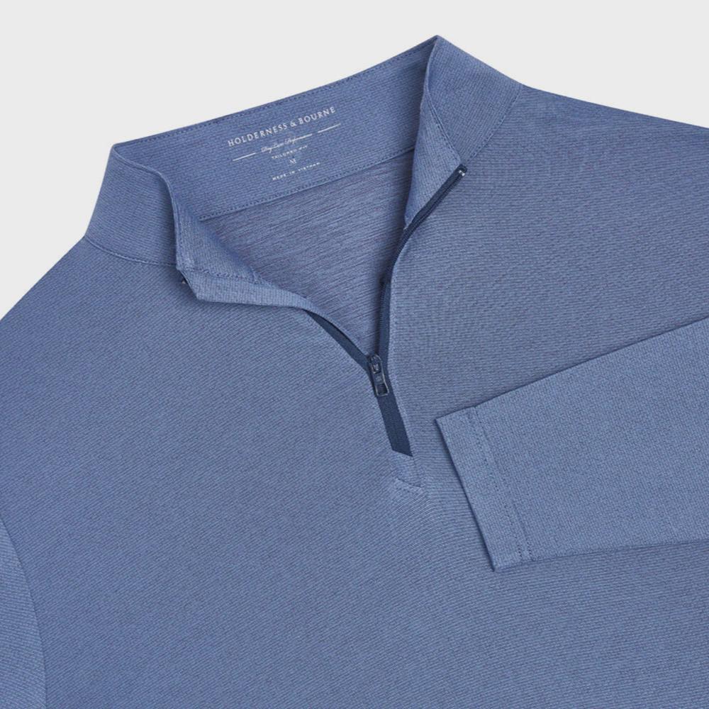 Holderness & Bourne - The Bell Pullover: Heathered Aberdeen Blue