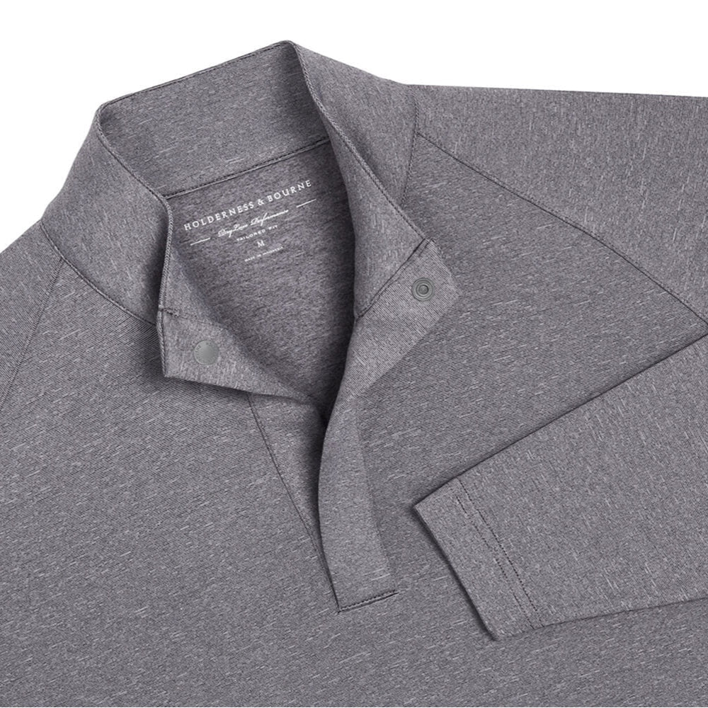 Holderness & Bourne - The Payne Pullover: Heathered Charcoal