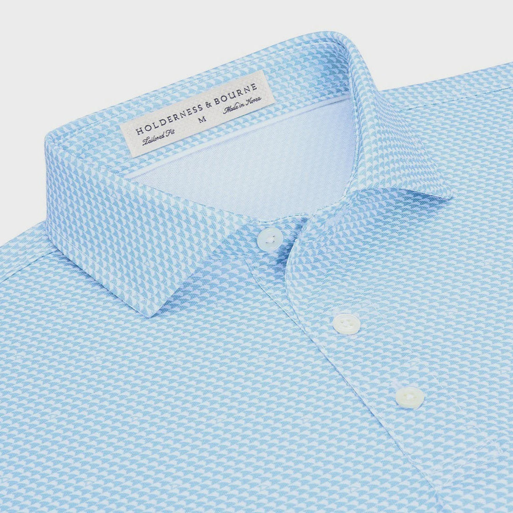 Holderness & Bourne - The Jacobs Shirt: White & Skye