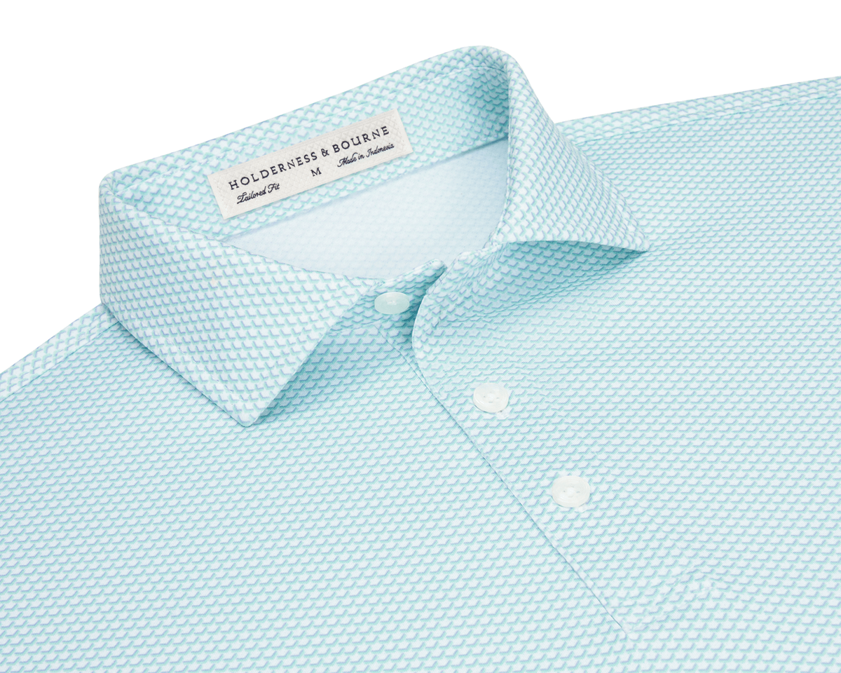 BDA Holderness & Bourne - The Davenport Shirt: Abaco & Lavender
