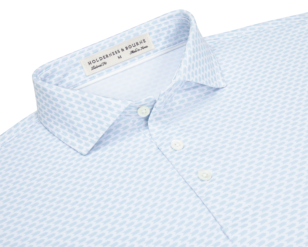 BDA Holderness & Bourne - The Wilcox Shirt: Abaco & Lavender