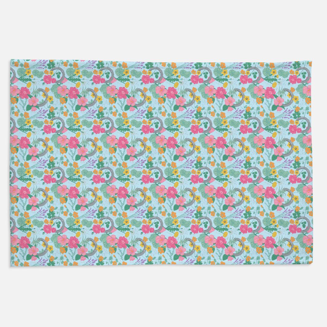 TABS Minky Blanket - The Botanist: Bluebird