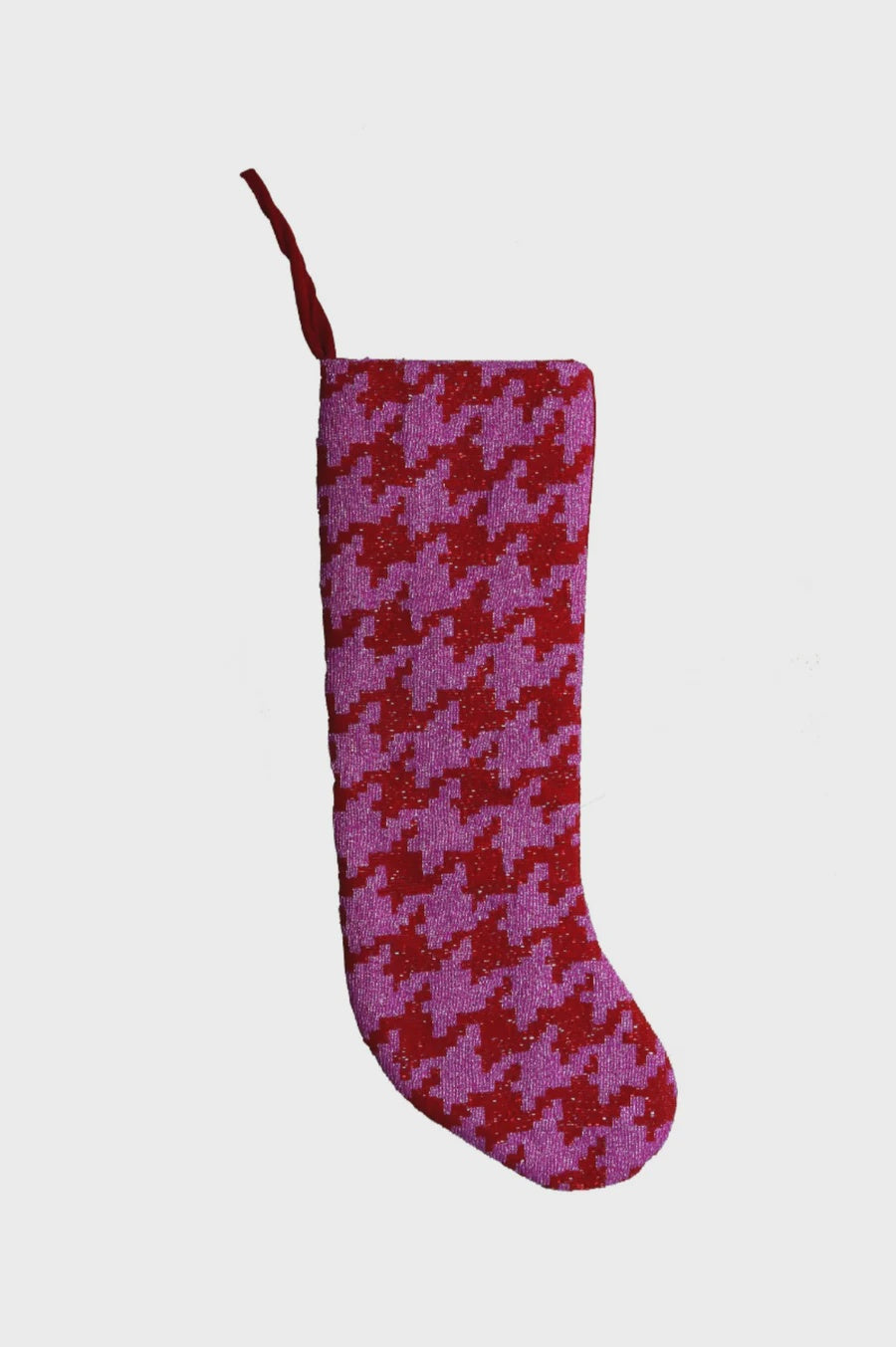 Tiana Designs - Christmas Stocking -  Houndstooth