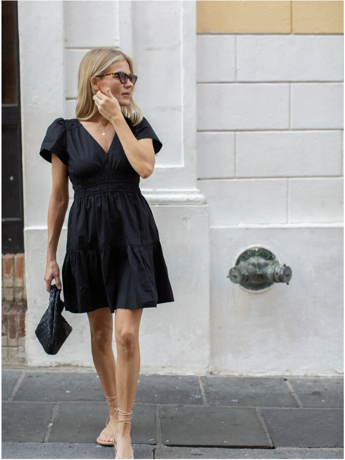 Marea Anna Short Dress - Black