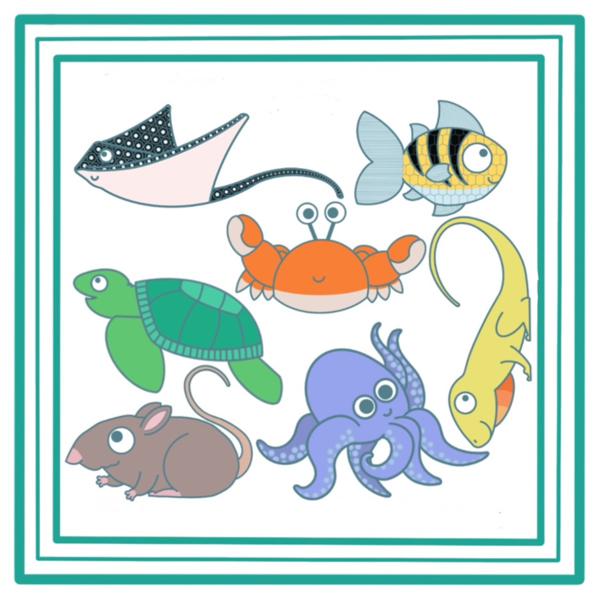 Katherine Summerville Stickers - Bermuda Animals