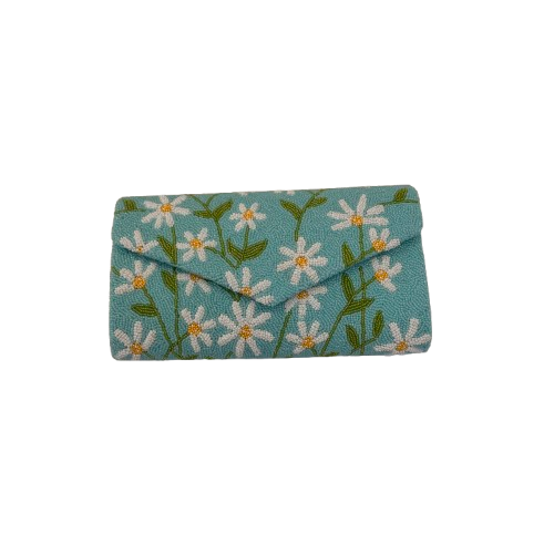 Tiana Design - Bamboo Clutch - Green Flower