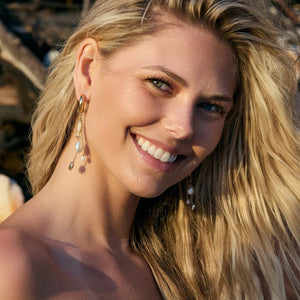 Adriana Pappas - Lucky Fish Charm Hoops
