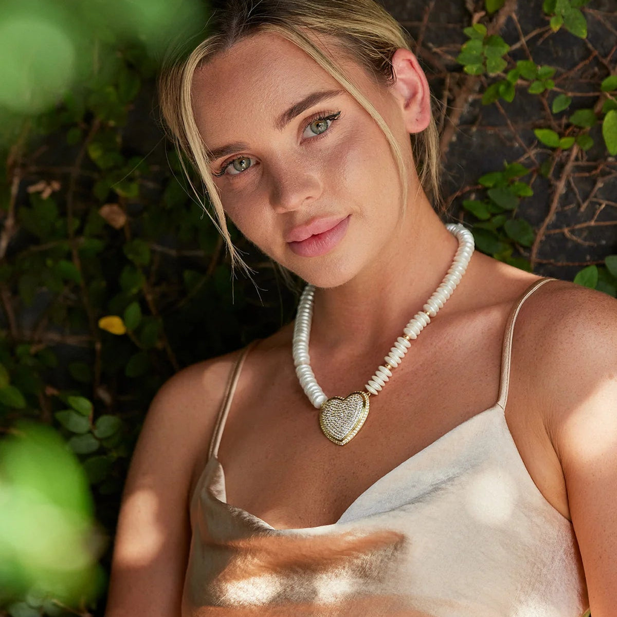 Adriana Pappas - Heart Sparkles Necklace