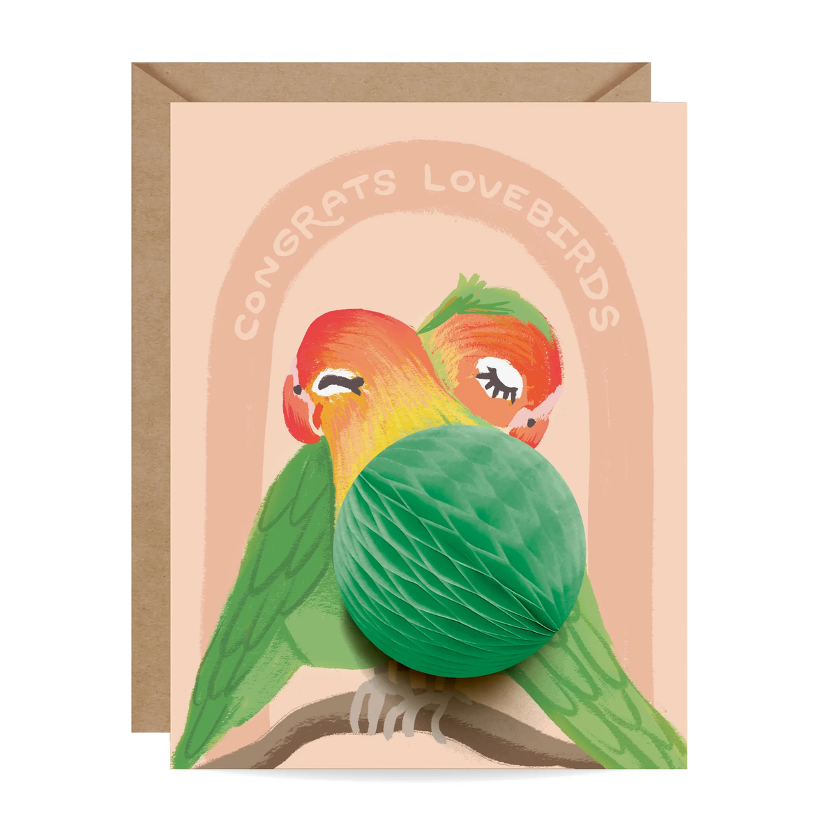 Inklings Paperie Card - Lovebirds Pop-Up