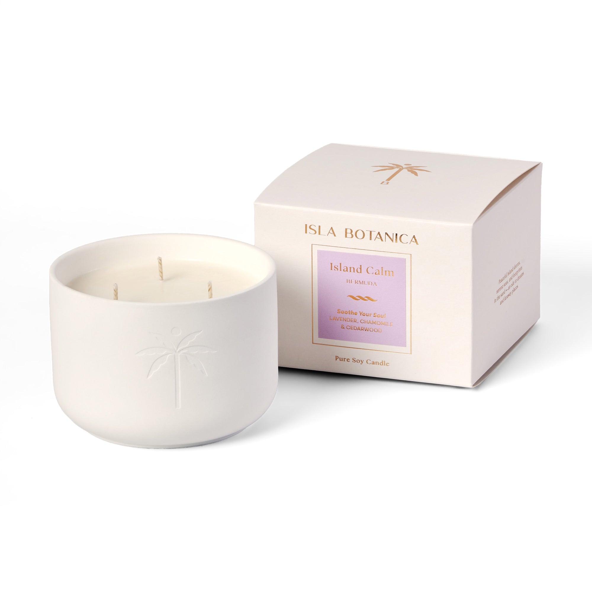 Isla Botanica Island Calm – Grand Candle 450g, Triple Wick