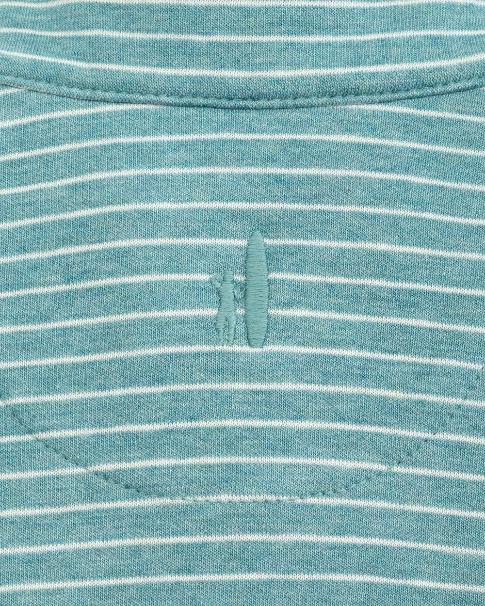 Johnnie-O Skiles Striped Jr. 1/4 Zip Pullover - Baltic