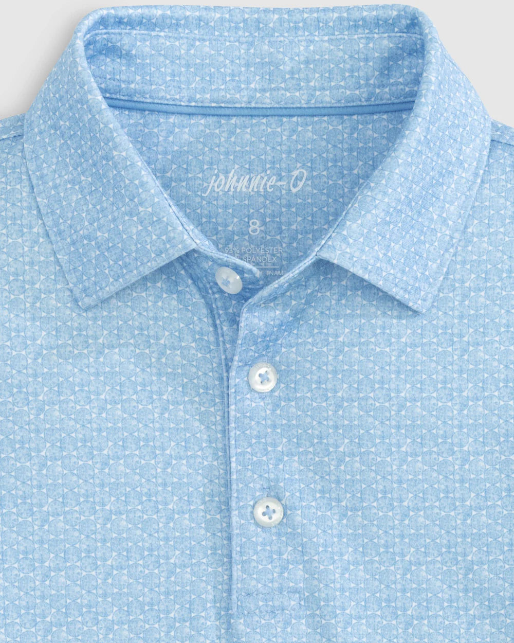 Johnnie-O Kids' Pomelo Printed Jersey Performance Polo - Maliblu