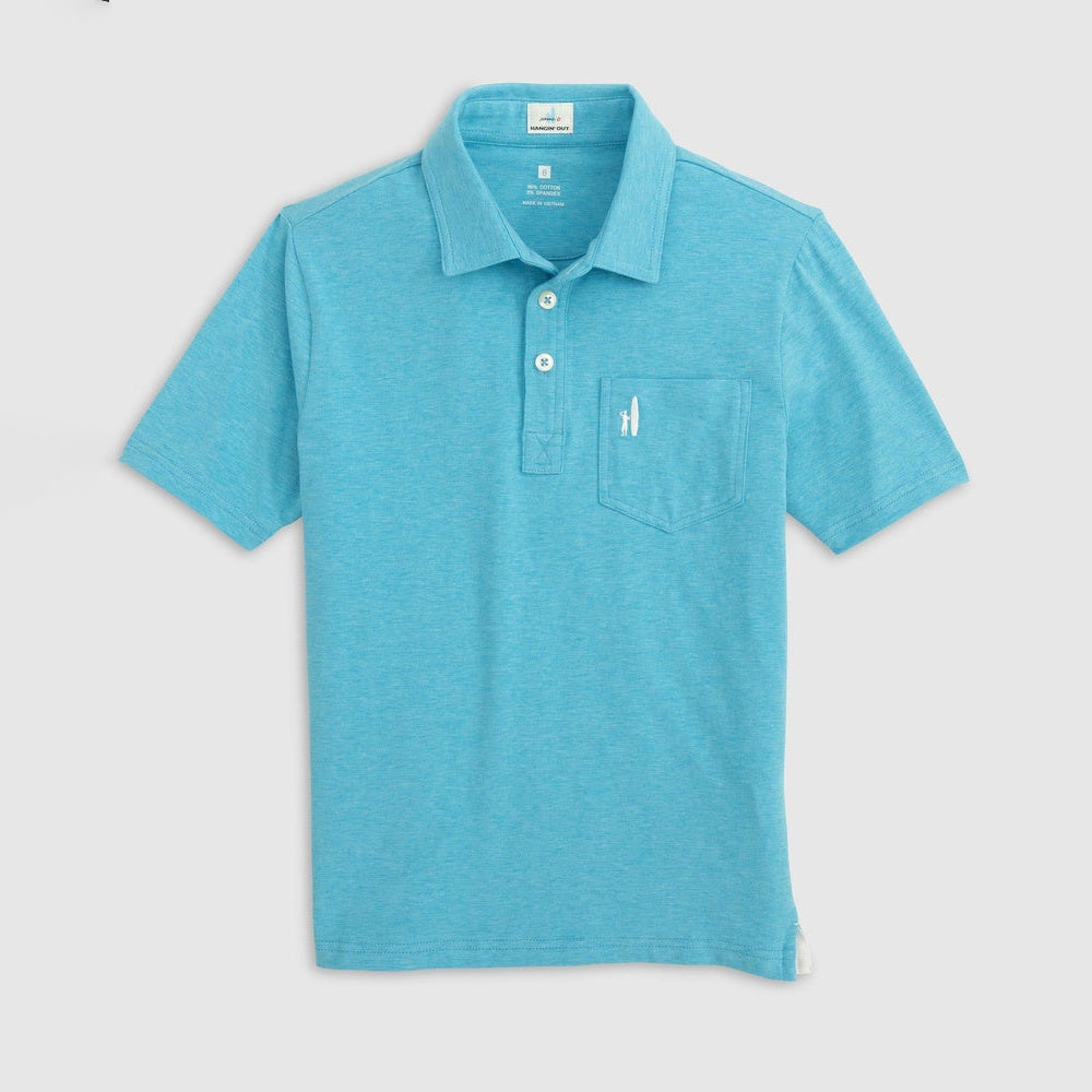 Johnnie-O Kids' Heathered  Polo - Yacht