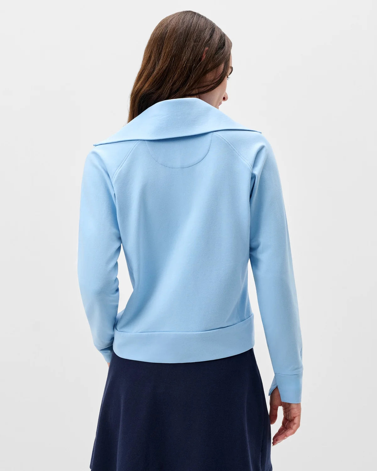 Johnnie-O Eliza Performance 1/2 Zip Pullover - Gulf Blue