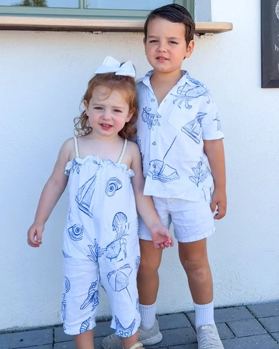 Kenny Flowers Boys Hawaiian Shirt - The Sardinia