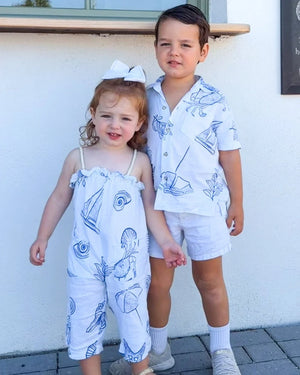 Kenny Flowers Boys Hawaiian Shirt - The Sardinia