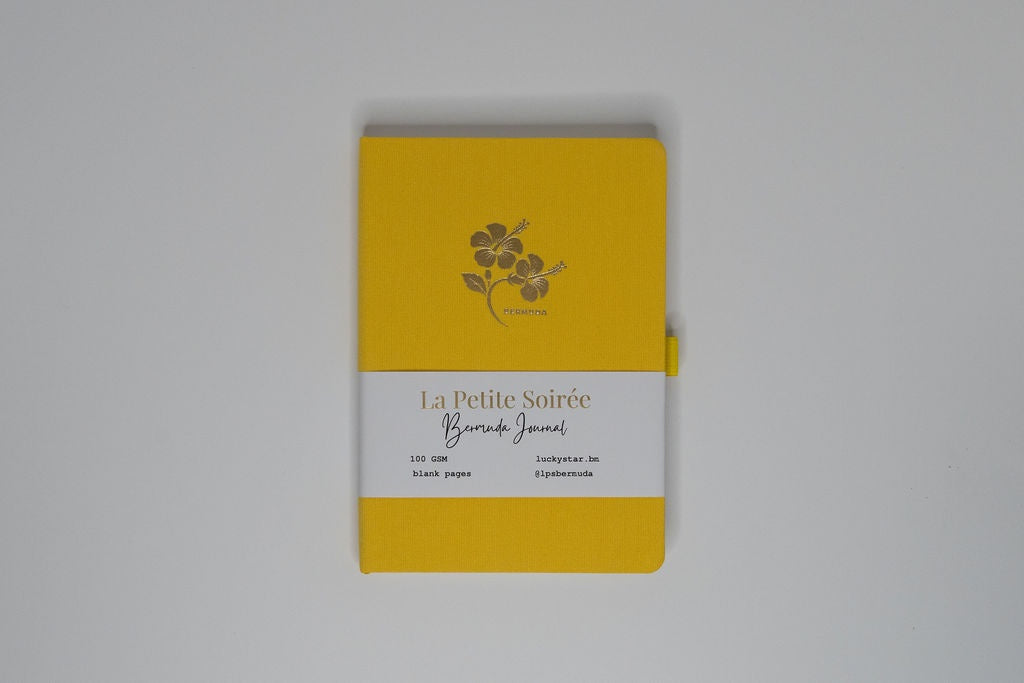 La Petite Soiree Yellow Linen Book