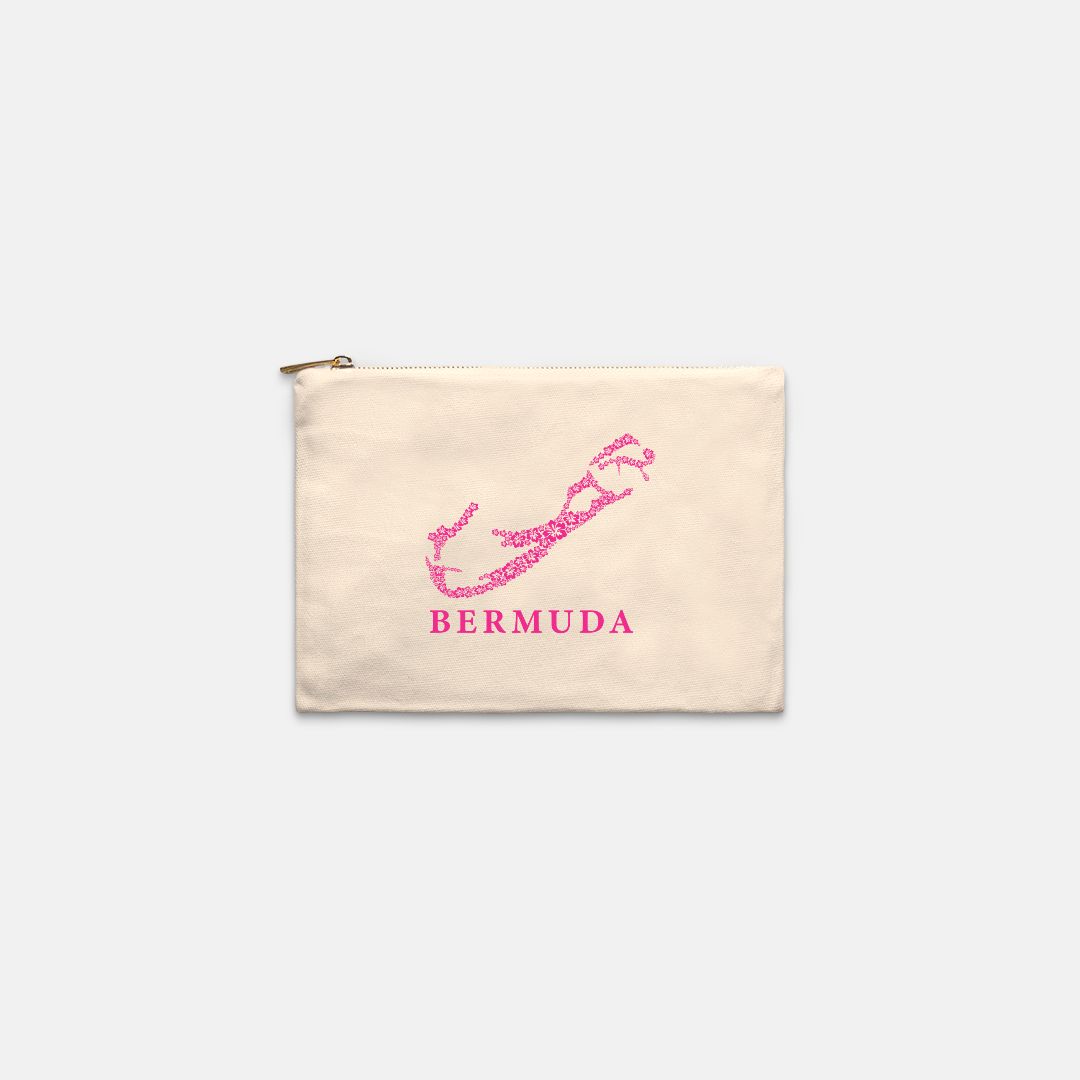 TABS Canvas Clutch - The Botanist: Hibiscus Map