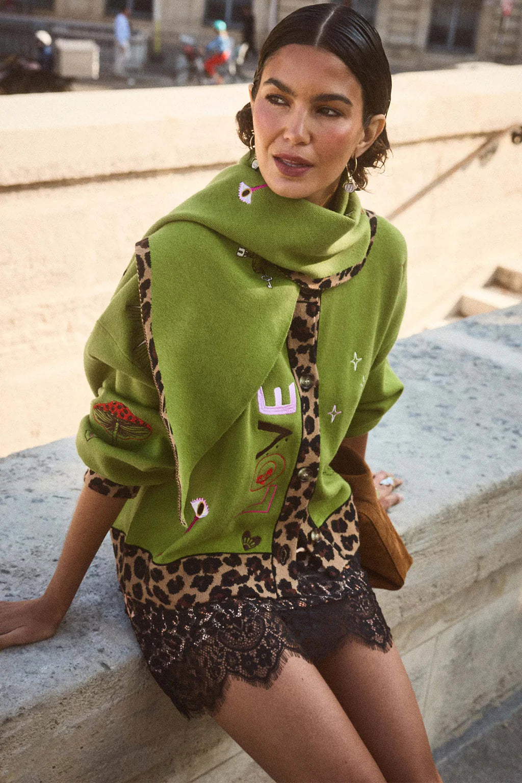Never Fully Dressed Olive Amore Forrest Cardigan