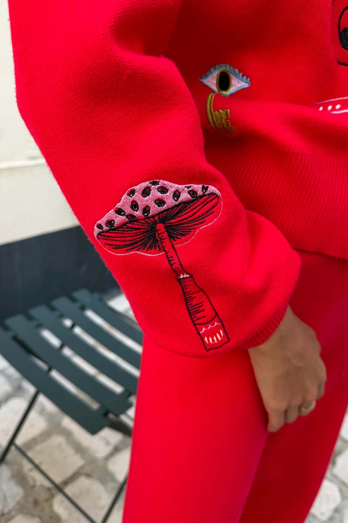 Never Fully Dressed Red Amore Forrest Cardigan