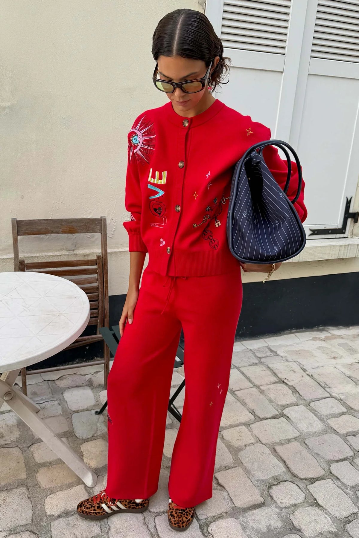 Never Fully Dressed Red Amore Forrest Cardigan