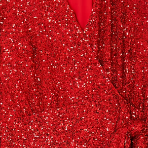 Never Fully Dressed Red Sequin Mini Vienna Dress
