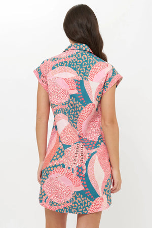 Oliphant Collared Shirt Dress Mini - Nautilus