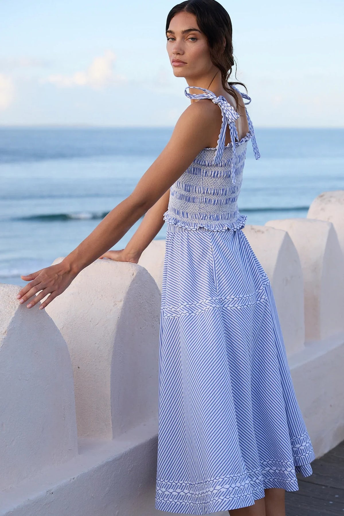 Oliphant Olivia Skirt- Sconset Blue