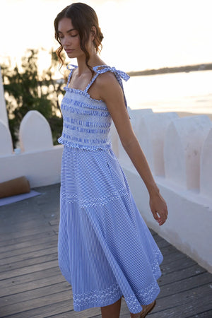 Oliphant Olivia Skirt- Sconset Blue
