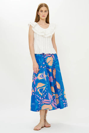 Oliphant Olivia Skirt - Antico Blue