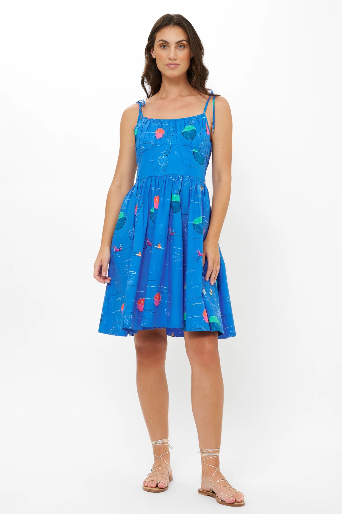 Oliphant Scarlett Mini Dress - Dip Blue