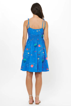 Oliphant Scarlett Mini Dress - Dip Blue