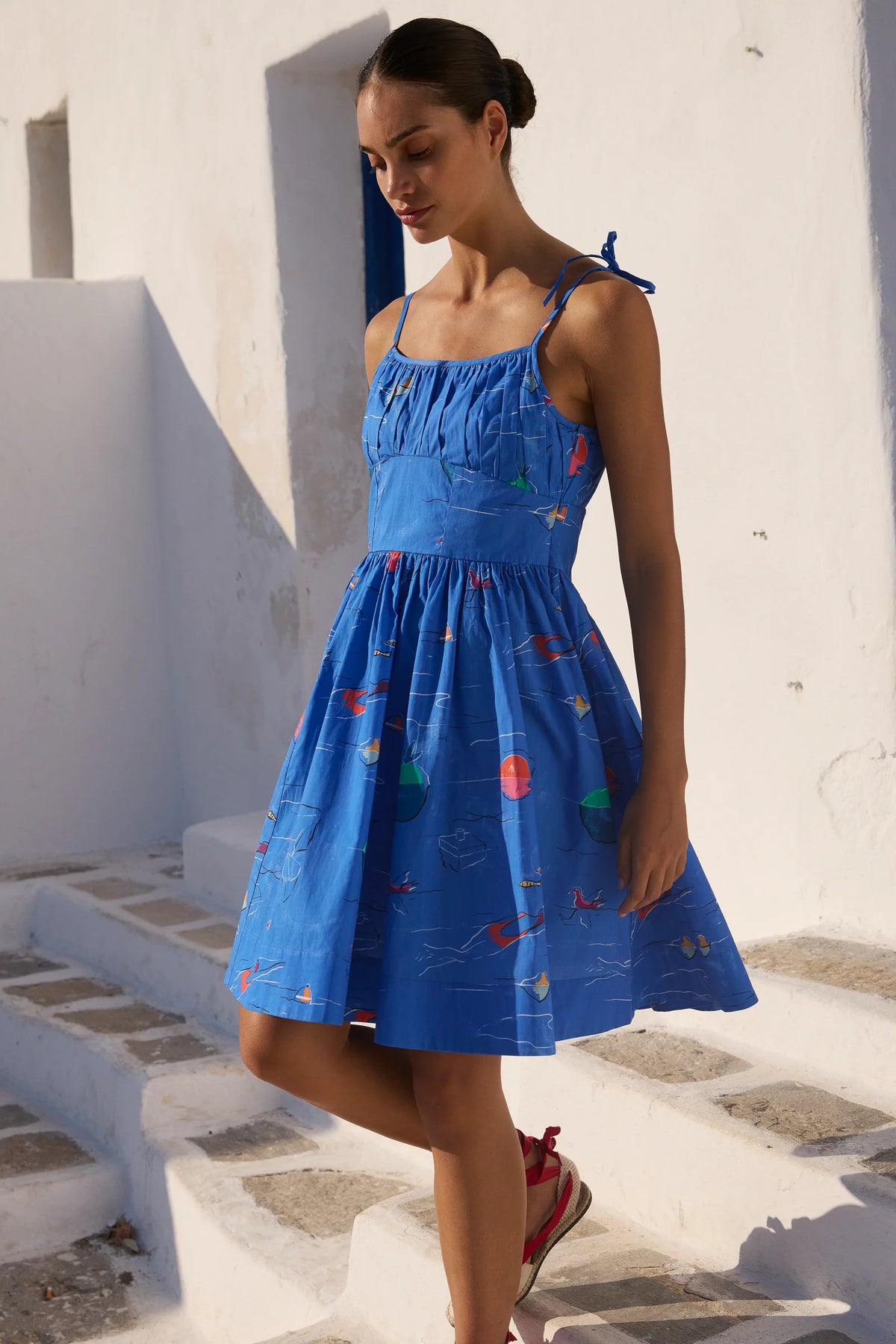 Oliphant Scarlett Mini Dress - Dip Blue