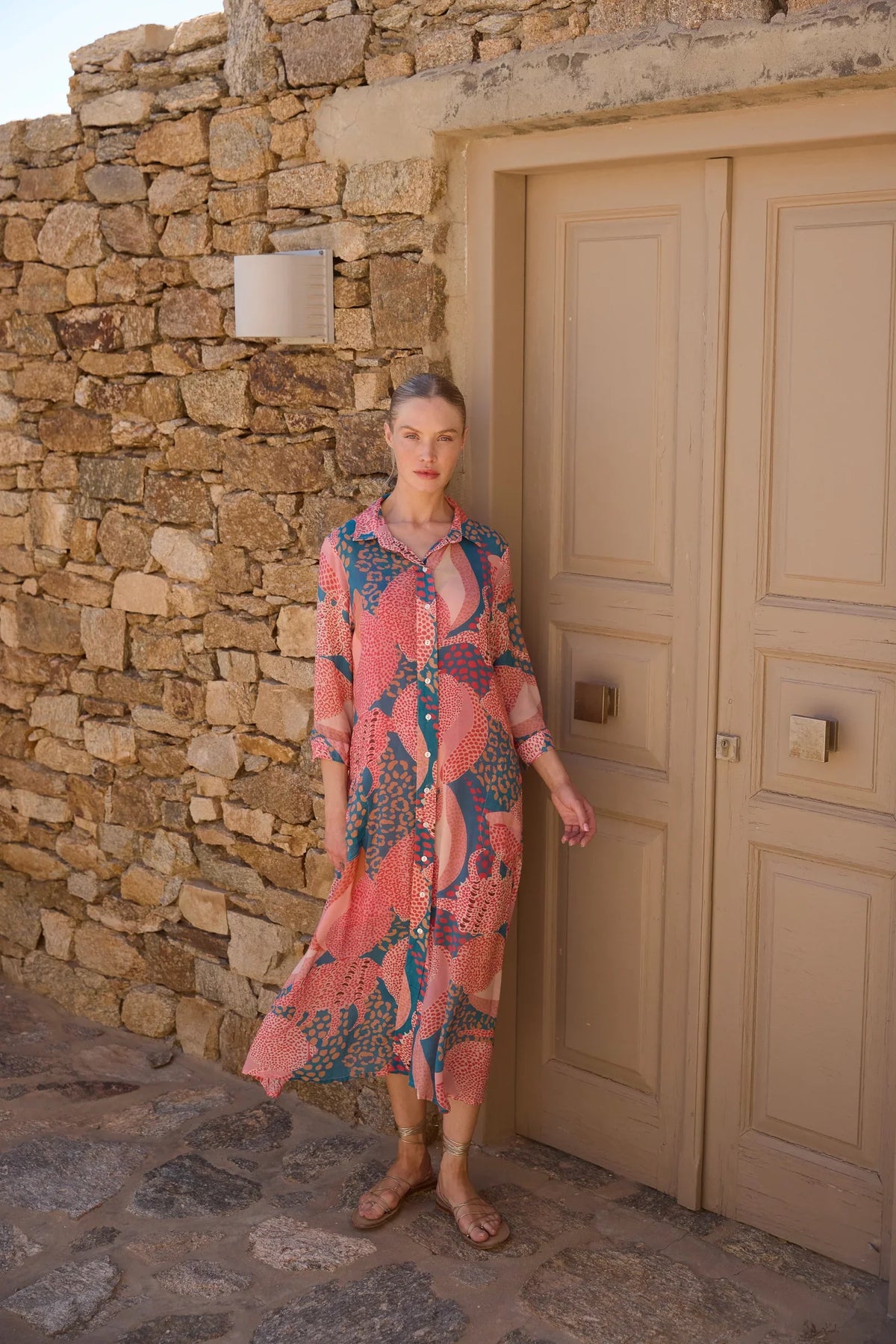 Oliphant Shirt Dress Midi - Nautilus