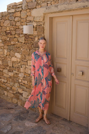 Oliphant Shirt Dress Midi - Nautilus