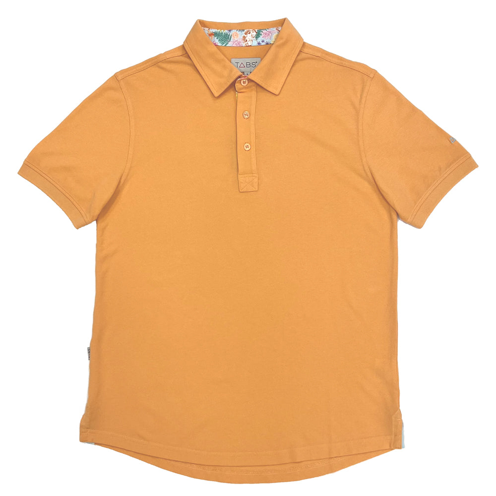 Men's Cotton Polo - Papaya
