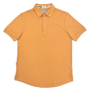 Men's Cotton Polo - Papaya