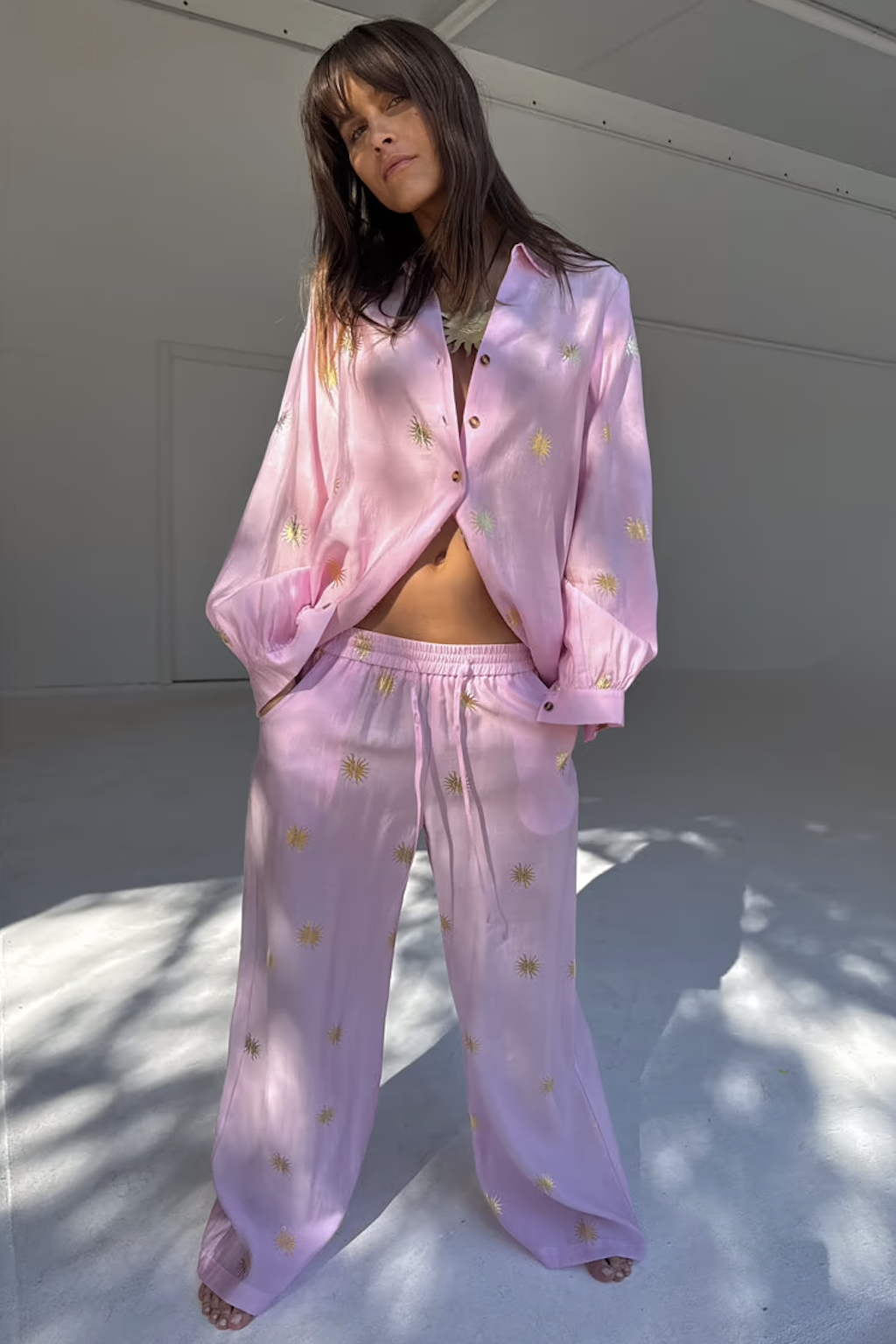 BDA Never Fully Dressed Elissa Trousers - Pink with Sun Foil