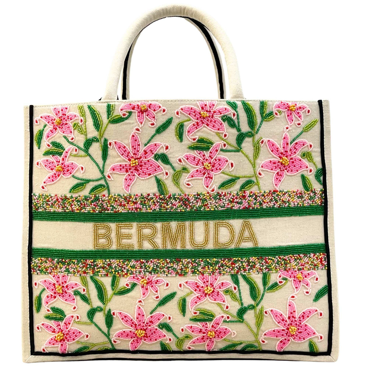 Tiana Designs - Pink Lillies Bermuda Tote