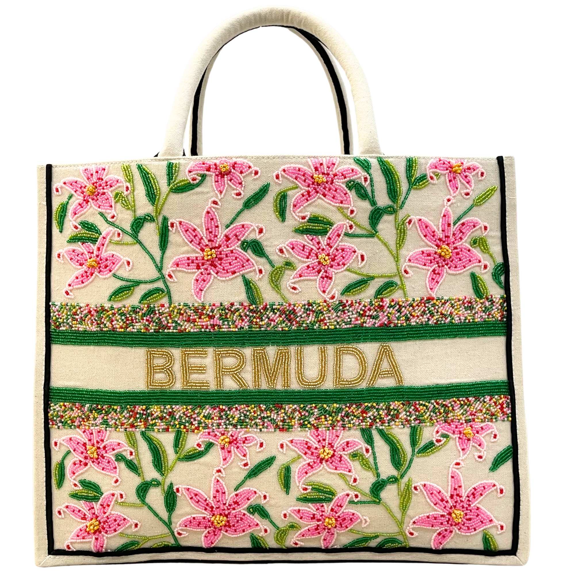 Tiana Designs - Pink Lillies Bermuda Tote