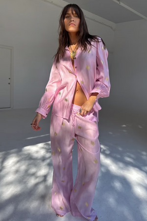 BDA Never Fully Dressed Elissa Trousers - Pink with Sun Foil