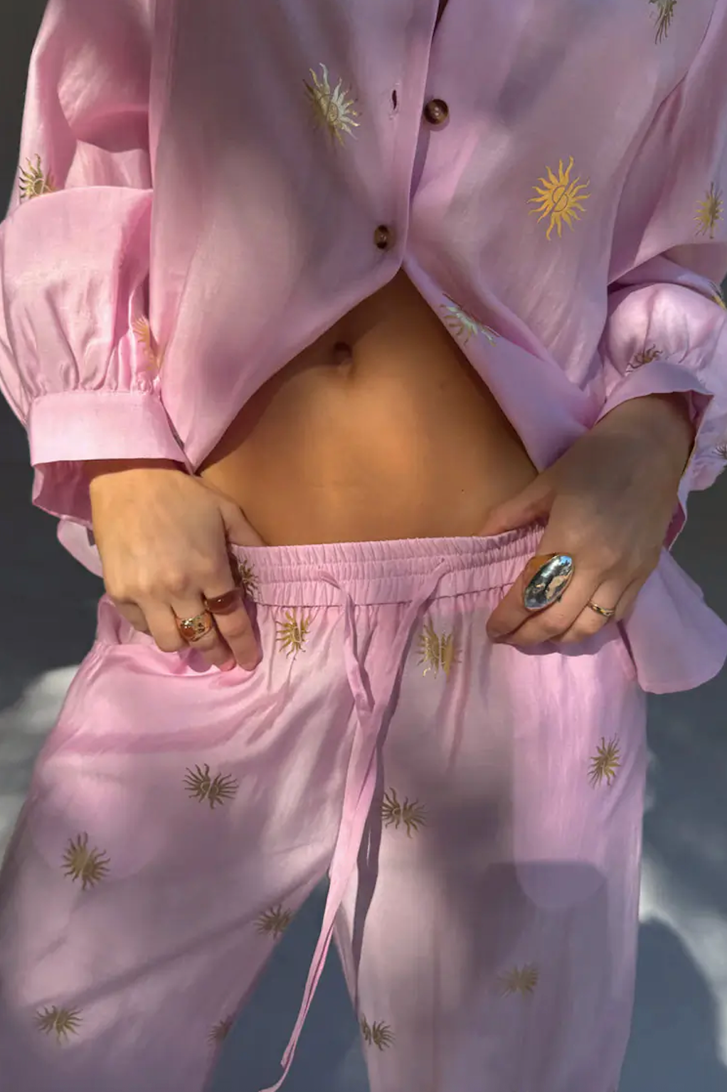 BDA Never Fully Dressed Elissa Trousers - Pink with Sun Foil