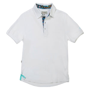 Men's Cotton Polo - Roof White