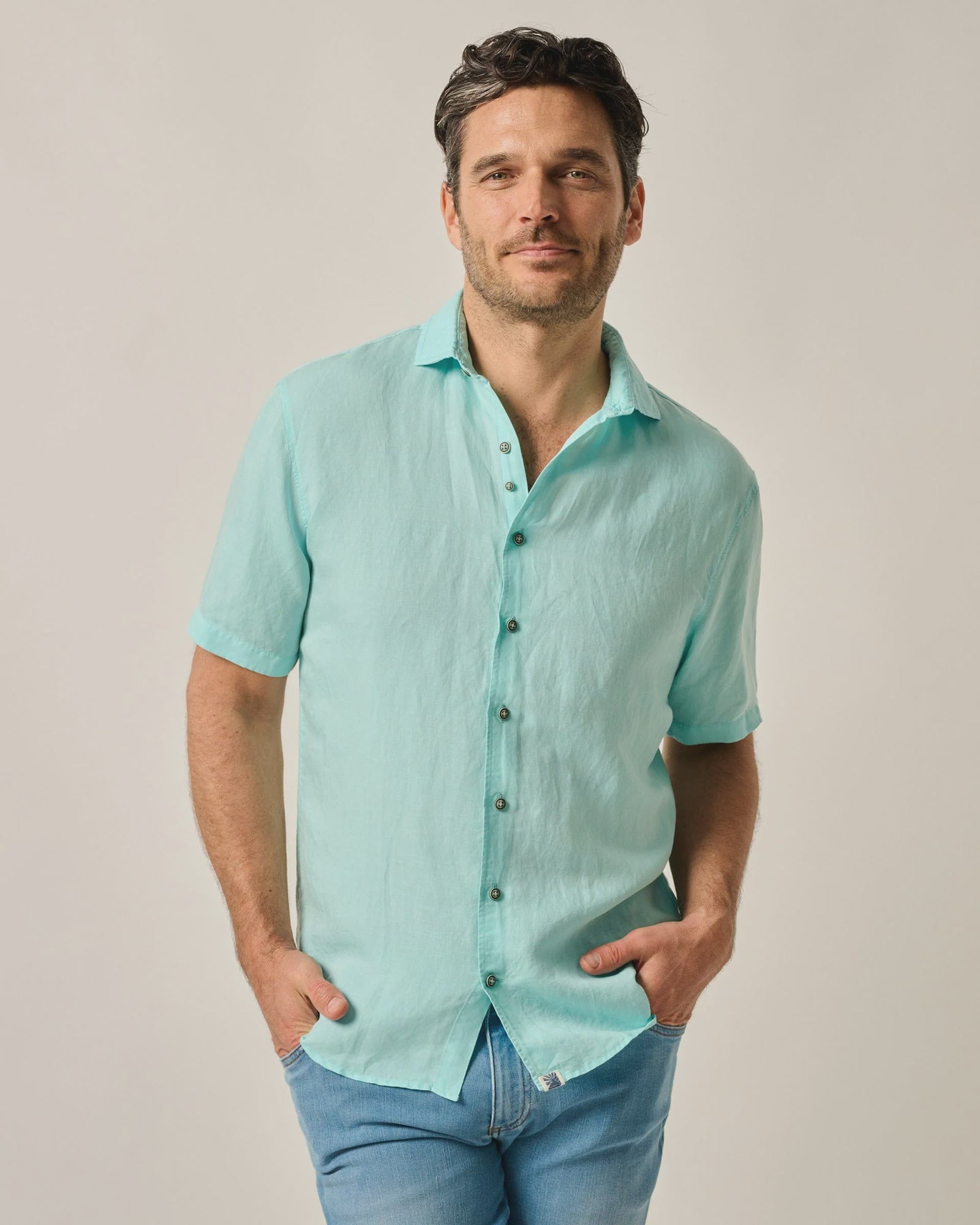 Johnnie-O - Gianni Button Up Shirt - Tarpon