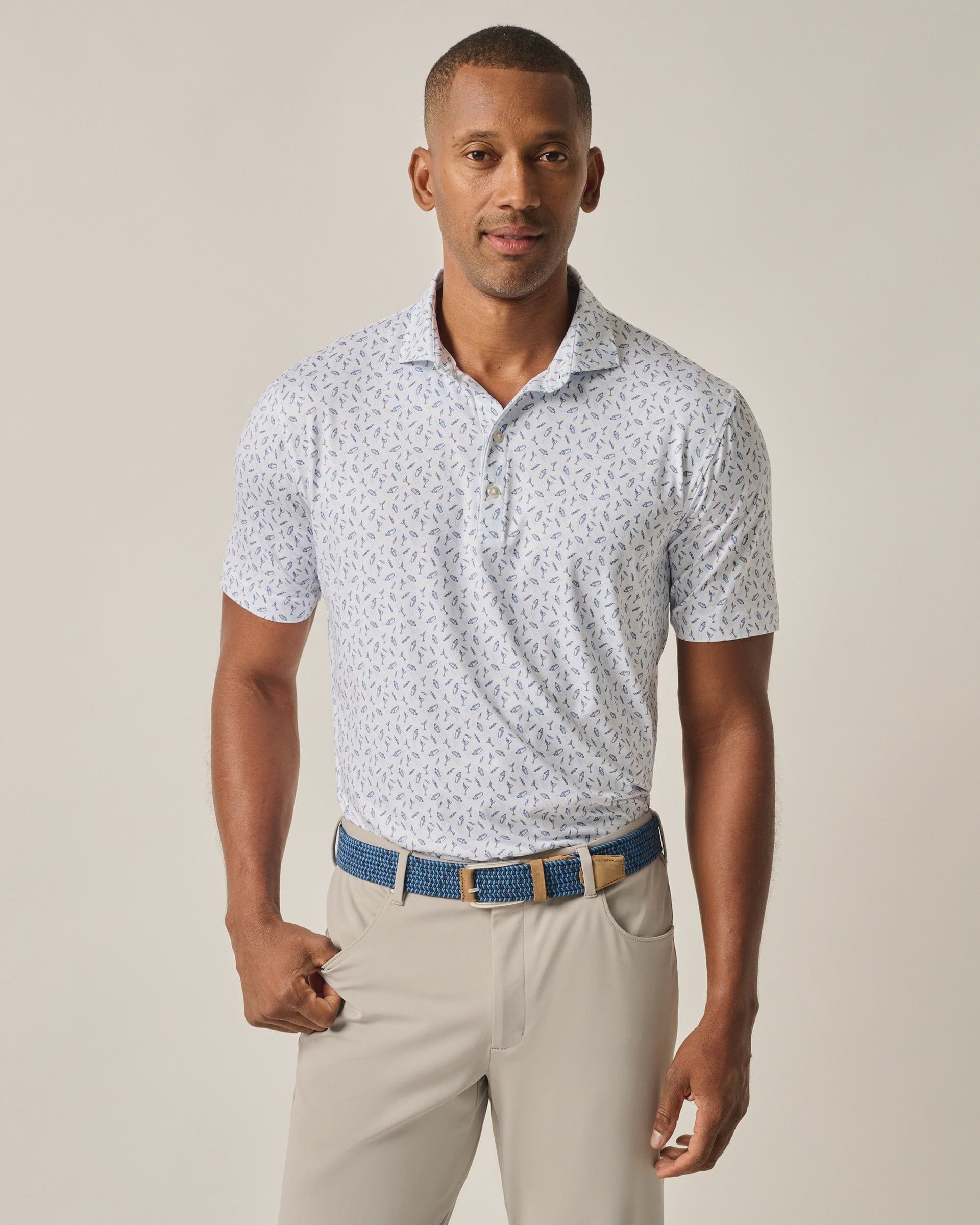 Johnnie-O Tini Featherweight Performance Polo - Lake