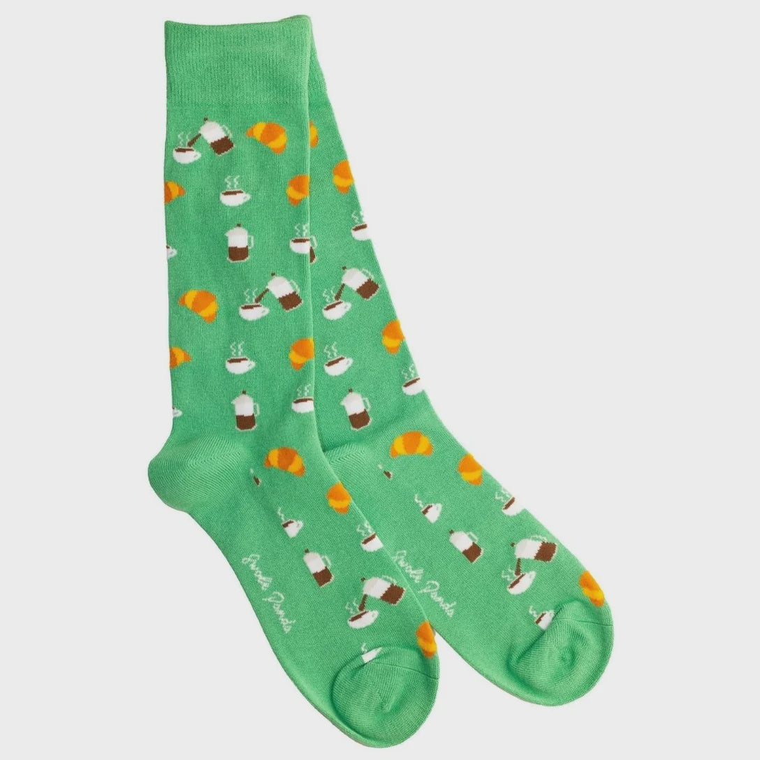 Swole Panda Socks - Coffee